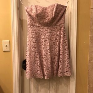 David’s Bridal NWT strapless dress Size 14